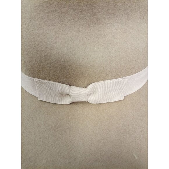 N.W.T. Lucky Brand Wool Fedora with Light Pink Ribbon Hat - Picture 3 of 6